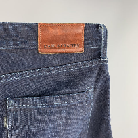 LEVI'S MADE & CRAFTED Size 32 Indigo Selvedge Denim Jeans