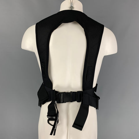 POLIQUANT Size S/M Black Mesh Polyester Backpack Vest
