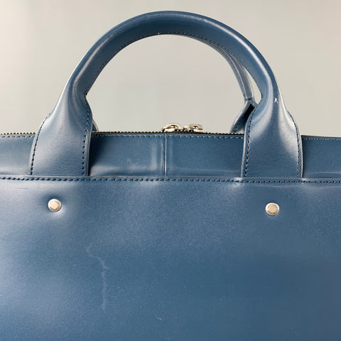 JACK SPADE Blue Leather Shoulder Strap Rectangle Laptop