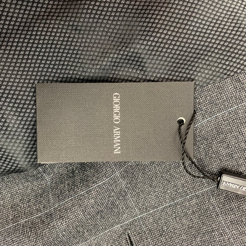 GIORGIO ARMANI Size 44 George Grey Window Pane Virgin Wool Sport Coat