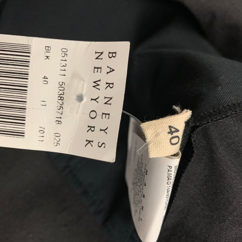 MARNI Size 4 Black Cotton High Waisted Dress Pants
