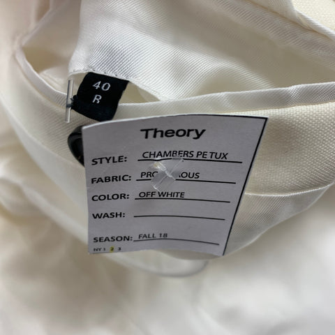 THEORY Fall 18 Size 40 Off White Wool Peak Lapel Sport Coat