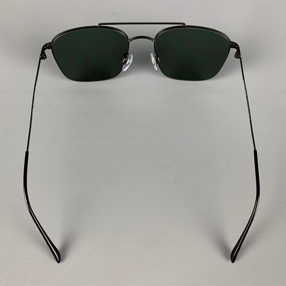 GIORGIO ARMANI AR 6080 Black Metal Aviator Sunglasses