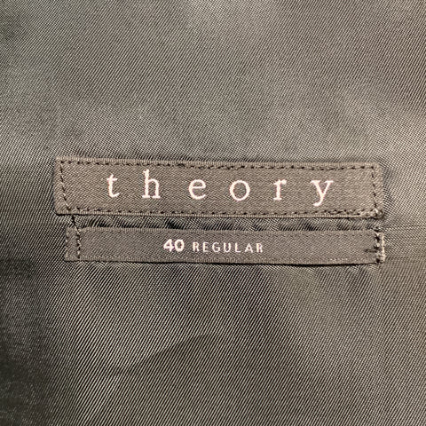 THEORY 40 Regular Charcoal Nailhead Wool Single Breasted Sport Coat