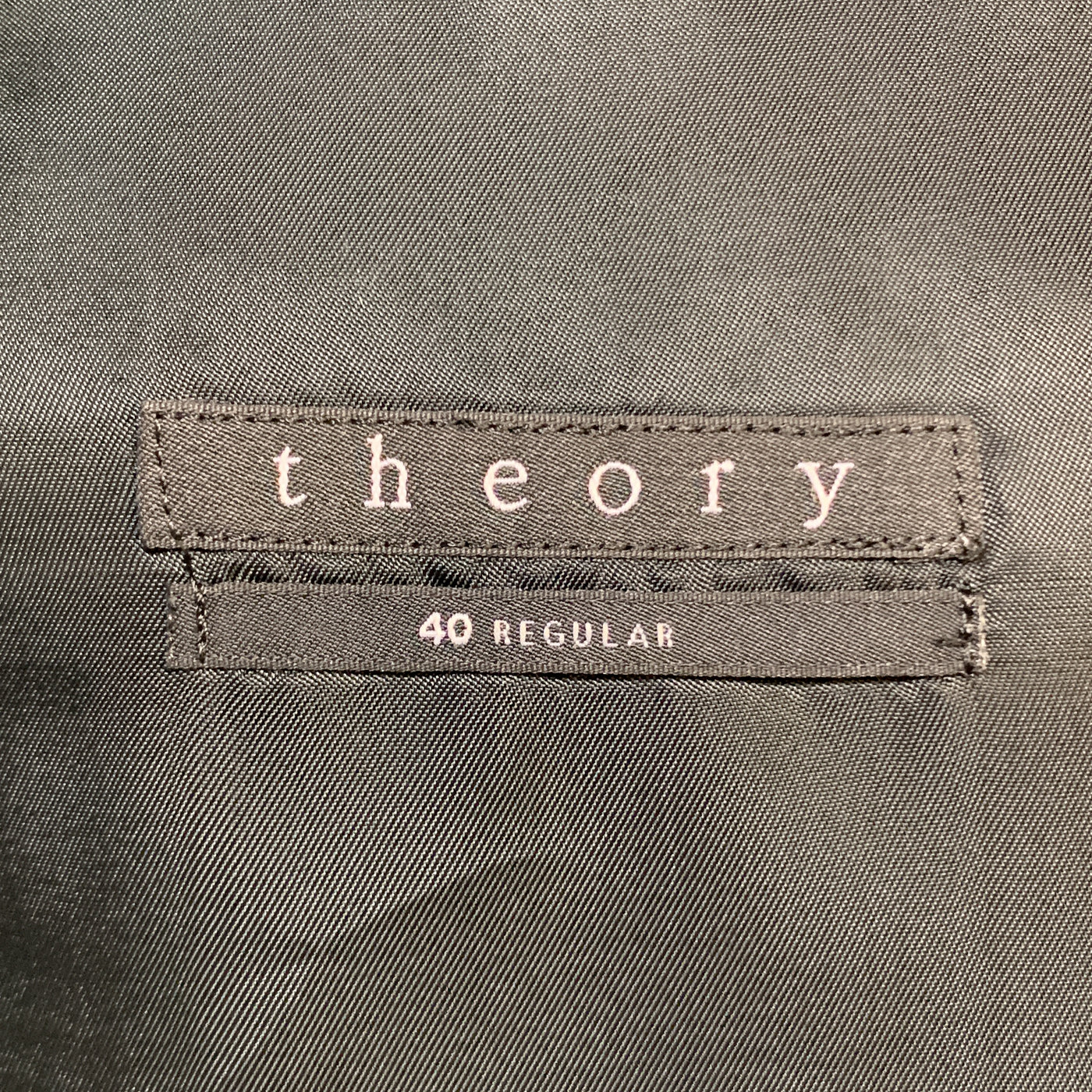 THEORY 40 Regular Charcoal Nailhead Wool Single Breasted Sport Coat
