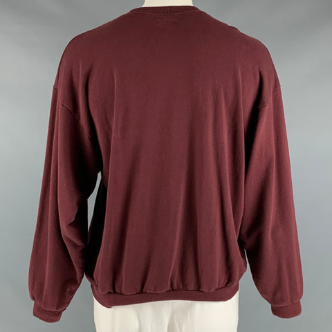 KAPITAL Size XXL Brown Multi-Color Graphic Cotton Oversized Sweatshirt
