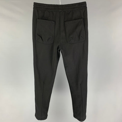 HELMUT LANG Size S Black Cotton Zip Fly Casual Pants