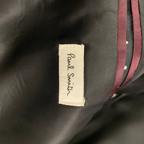 PAUL SMITH Size 38 Grey Wool Cashmere Notch Lapel Sport Coat