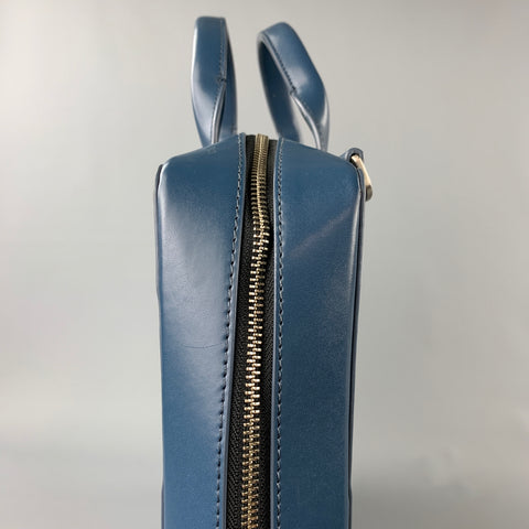 JACK SPADE Blue Leather Shoulder Strap Rectangle Laptop