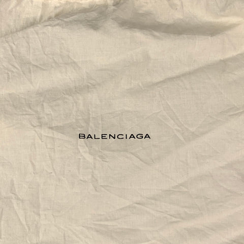 BALENCIAGA Rose & Beige Mixed Fabrics Leather Calf hair Handbag