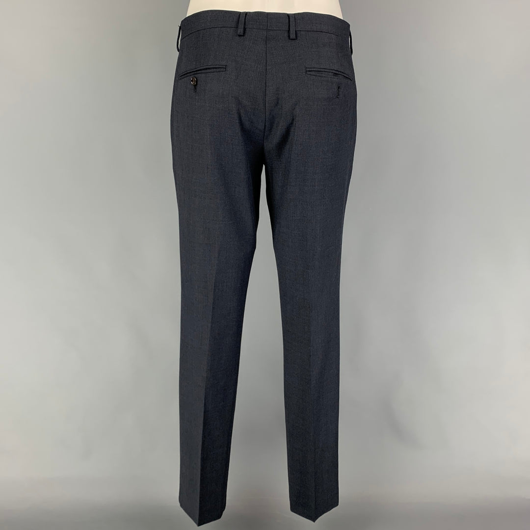 J CREW Size 38 Charcoal Wool Notch Lapel Suit