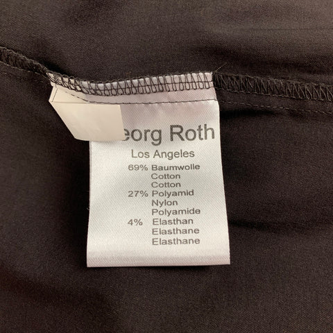 GEORG ROTH Size L Brown Cotton Blend Button Up Long Sleeve Shirt