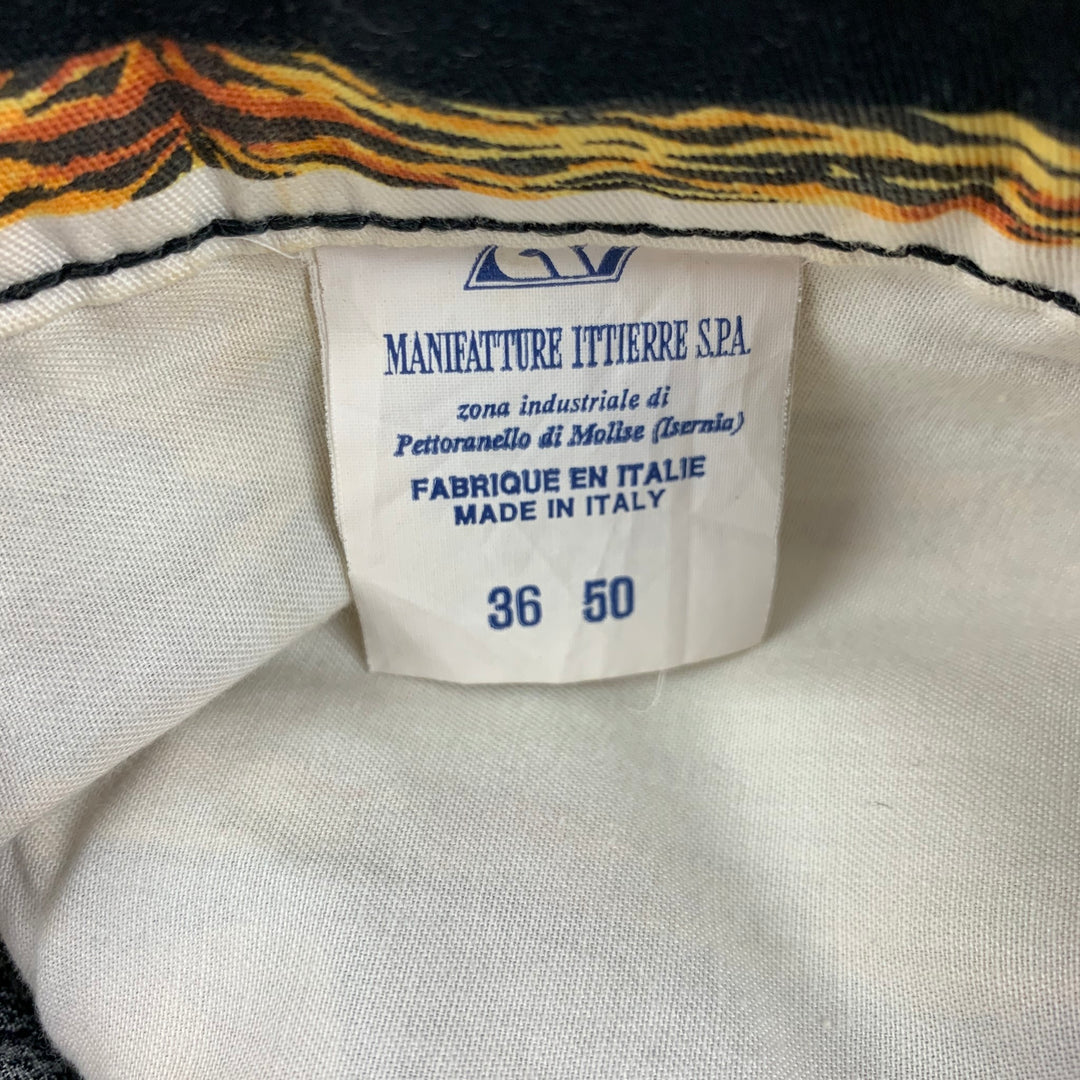 VERSACE JEANS COUTURE Size 36 White Black Yellow Animal Print Casual Pants