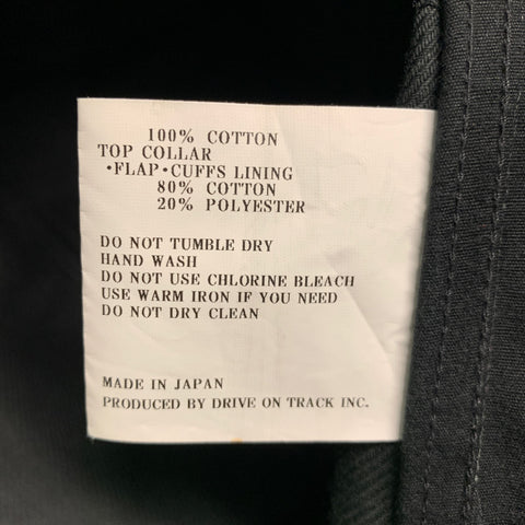 A VONTADE Size M Black Cotton Utility Jacket