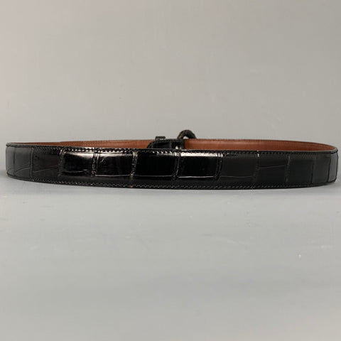 POLO by RALPH LAUREN Size 34 Black Alligator Belt