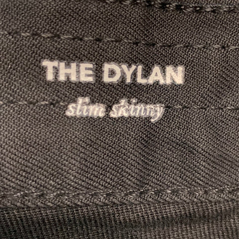 ADRIANO GOLDSCHMIED Size 31 Black Cotton Polyurethane Jeans