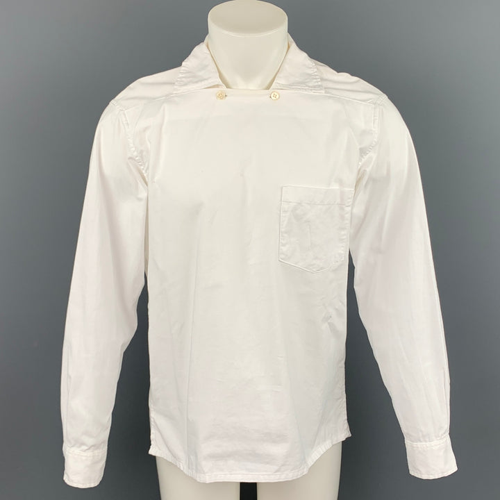 ENGINEERED GARMENTS Size M White Cotton Long Sleeve Shirt