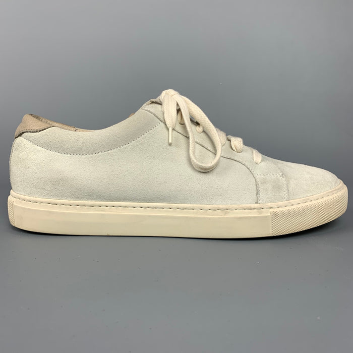 BRUNELLO CUCINELLI Size 7.5 Sea Foam Suede Sneakers
