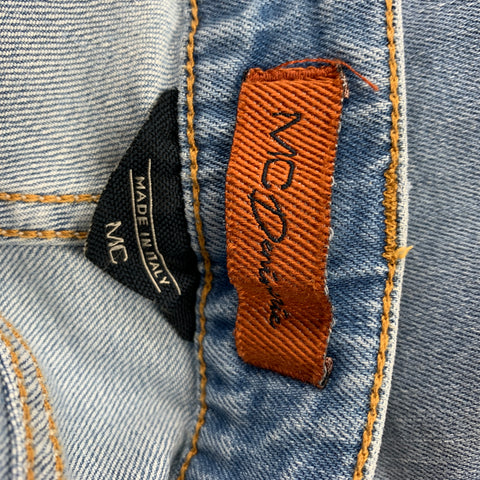 MC DENIMERIE Size 28 Light Blue Wash Cotton Button Fly Jeans