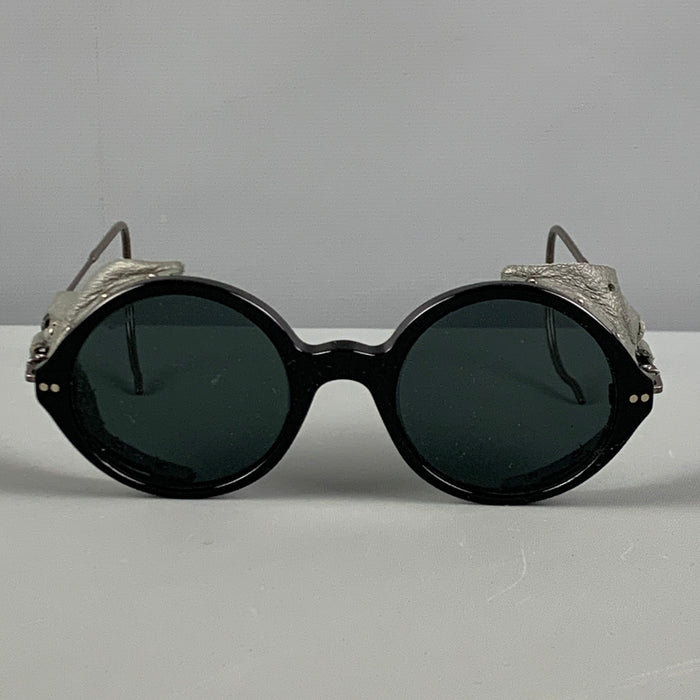 Black Green Metal Sunglasses