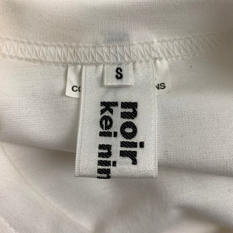 NOIR KEI NINOMIYA Jersey Blanco Algodón Poliéster Talla S