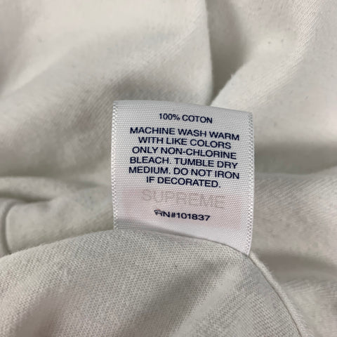 SUPREME Size M White Multi-Color Graphic Cotton Short Sleeve T-shirt
