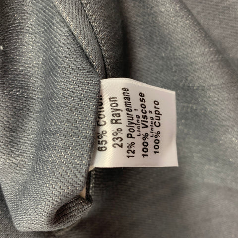 PAUL SMITH Size 34 Silver Metallic Cotton / Rayon Zip Fly Dress Pants