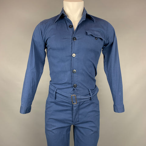 BOERLIN BOERDS Size M Blue Long Sleeve Jumpsuit