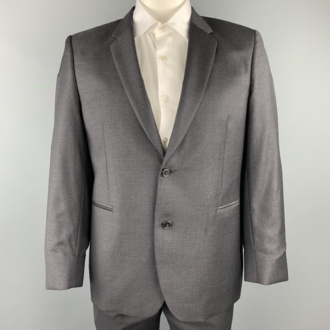 PAUL SMITH Size 44 Charcoal Wool Notch Lapel Suit