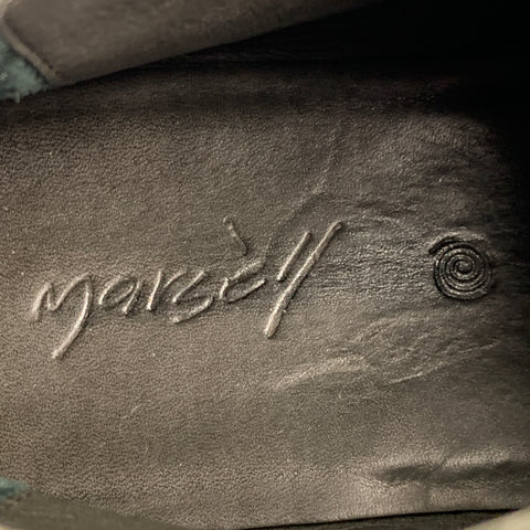 MARSELL Size 7 Black Suede Distressed Flats