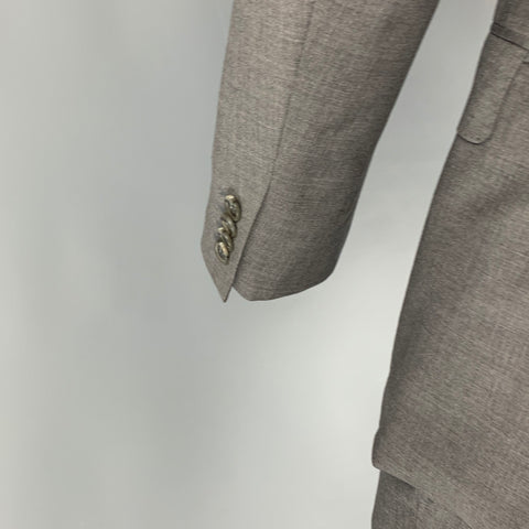 SUIT SUPPLY Size 36 Light Gray Wool Notch Lapel Suit