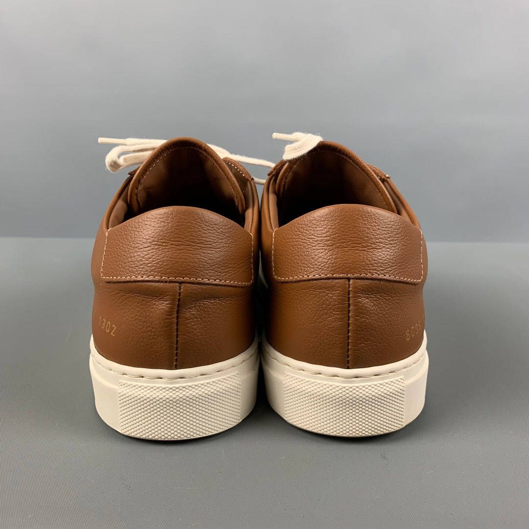 COMMON PROJECTS 'WOMAN by' Size 8 Tan Leather Low Top Sneakers