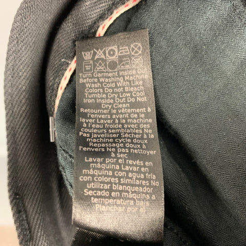 JOHN VARVATOS * U.S.A. Size 30 Black Cotton Blend Jeans