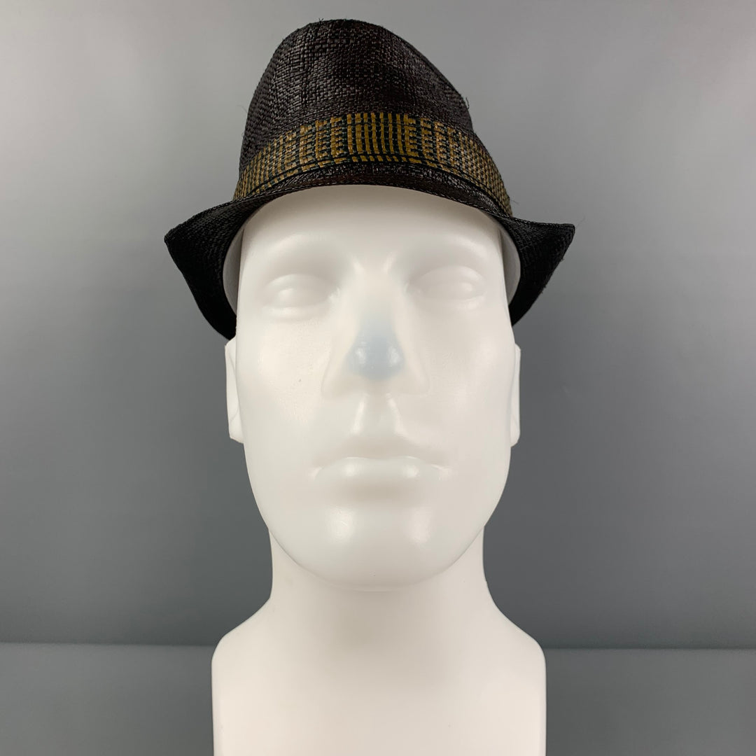 GOORIN BROTHERS Size S Black Tan Woven Hat