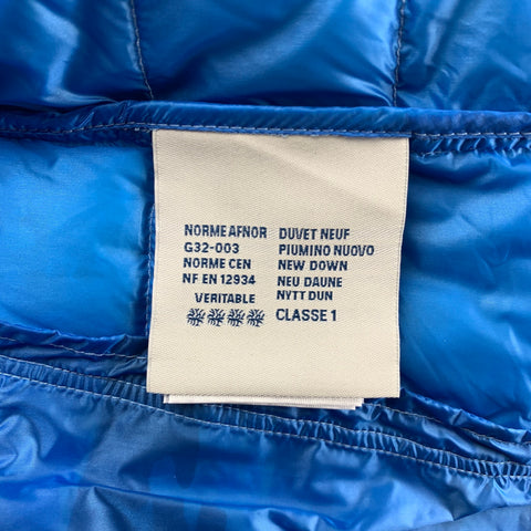 MONCLER Size XXL Blue Camouflage Polyamide Zip Up Hooded Vest