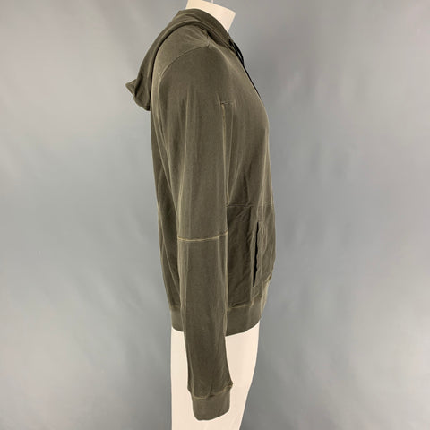 ACRONYM SS 15  Size XL Olive Wash Cotton Hooded S7-C Sweatshirt