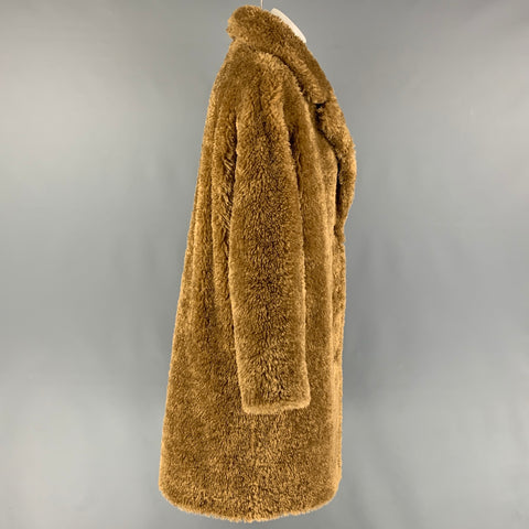 STAND STUDIO Taille XS Manteau Anika en fausse fourrure texturée en polyamide beige