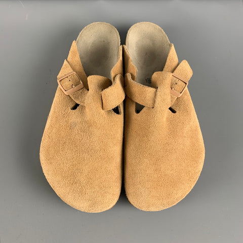 BIRKENSTOCK Sandales en daim beiges taille 10