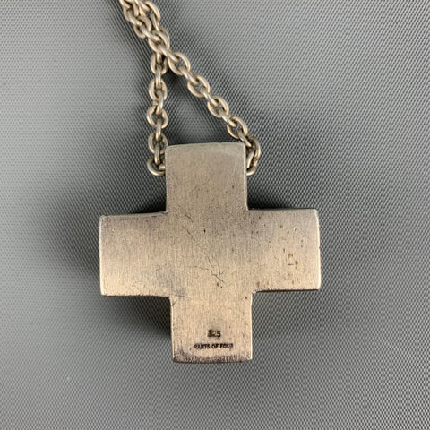 PARTS OF FOUR Sterling Silver Cross Necklace