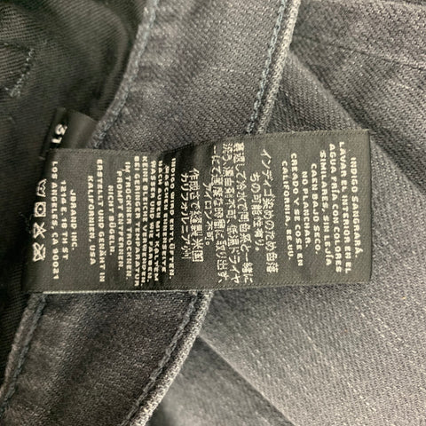 J.BRAND Taille 31 Jean gris en coton à ourlet brut