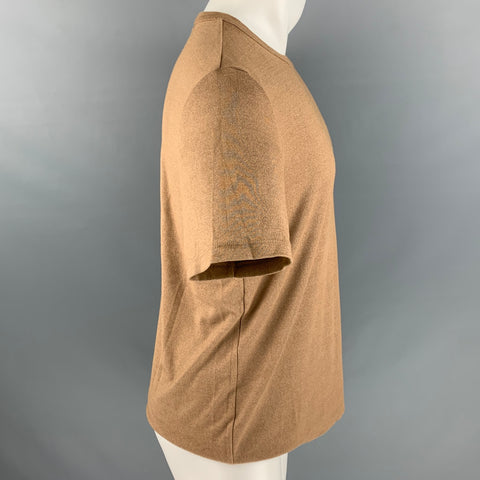 THEORY Size M Camel Modal Blend Jersey T-shirt