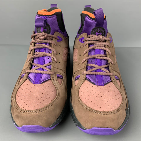 NIKE ACG AIR MOWABB Size 9.5 Brown Purple High Top Sneakers