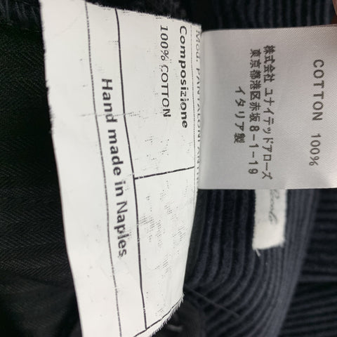 SALVATORE PICCOLO Size 28 x 30 Charcoal Solid Corduroy 30 Zip Fly Dress Pants