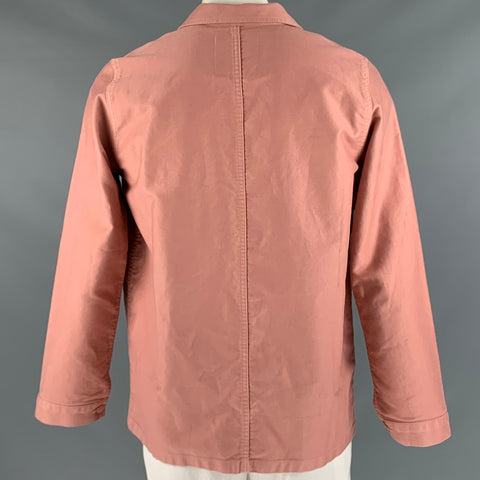 LE MONT ST.MICHEL Size 48 Orange Sorbet Cotton Jacket