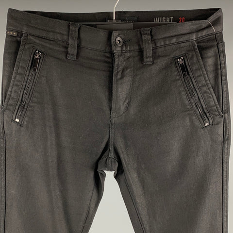 JOHN VARVATOS * USA Taille 30 Jean en coton mélangé noir