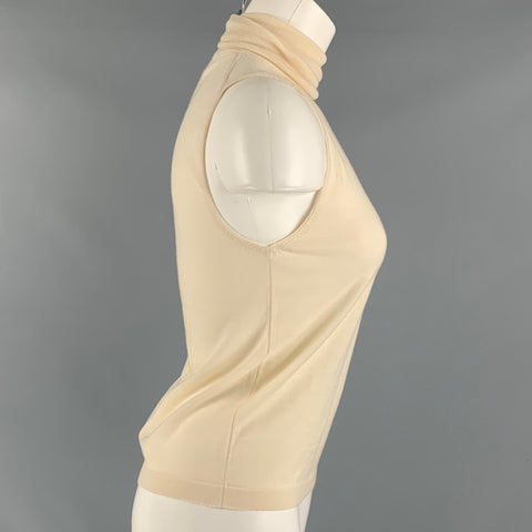 THE ROW Taille XS Haut décontracté à col roulé en cachemire crème