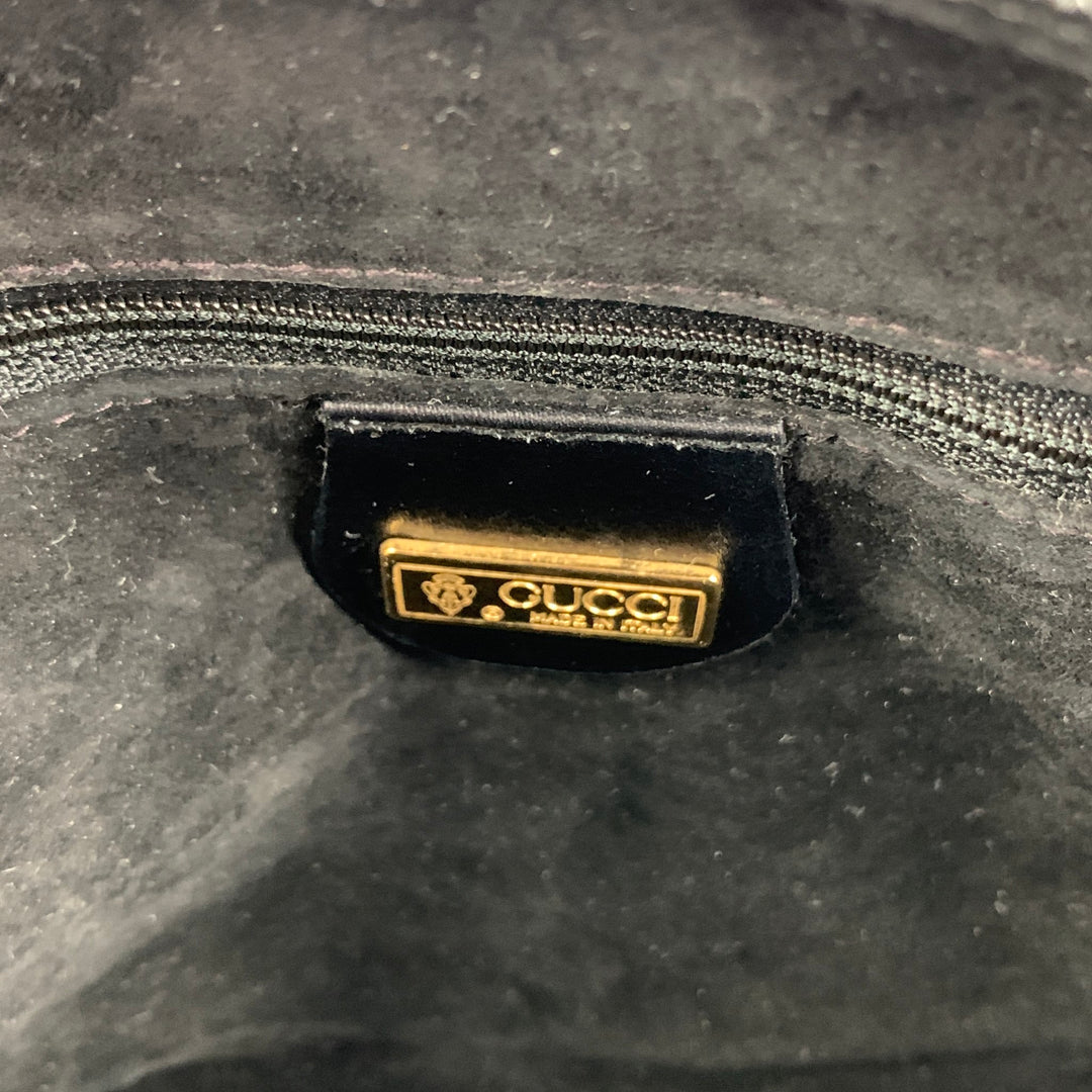 Bolso cruzado de cuero negro GUCCI