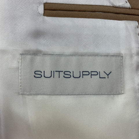 SUITSUPPLY Size 34 Camel Wool Single Breasted Suit