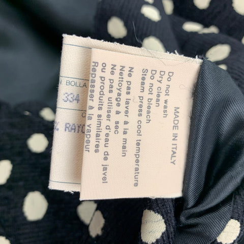 VERSACE CLASSIC Size 46 Black & White Dots Viscose Blend Vest