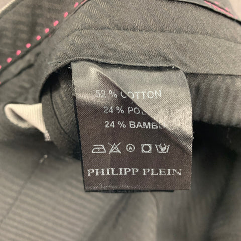 PHILIPP PLEIN Size 38 Light Gray Cotton Blend Single Button Suit